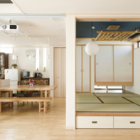 心地よい風が吹き抜け、明るい太陽が差す家のサムネイル